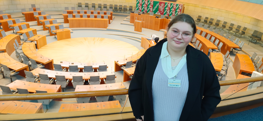 Shyenne Münch aus Bergheim war 2022 beim Jugendlandtag vertreten